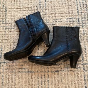 Gentle Souls Black Heeled Bootie